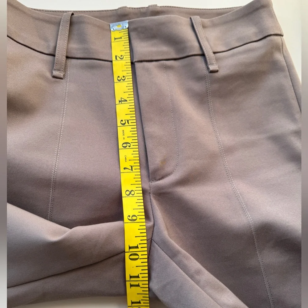 Vince. Women's High-Rise Slim Ankle Pants - Taupe Brown - Size S- Italian Fabric
